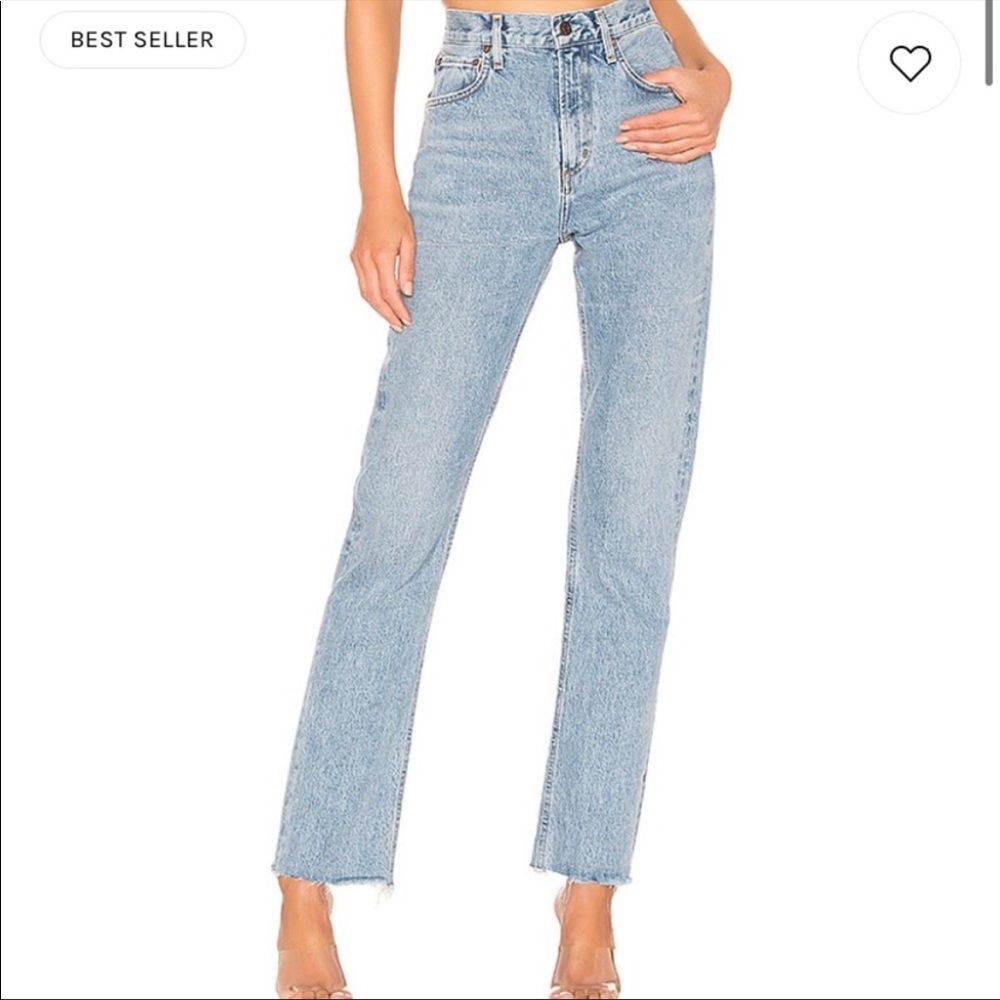 Agolde Cherie High Rise Straight Jeans